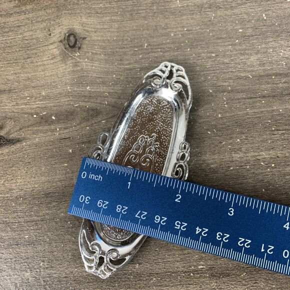 Vintage Salt & Pepper Shaker Metal Silver Coffee Tea Pot with Tray 1.5" - 3PCS - Picture 6 of 10